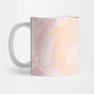 Peach and Rose Diamond Circle Mug